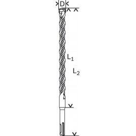 BOSCH SDS plus-5 Wiertła do młotów, 5 x 50 x 115 mm, 1618596164