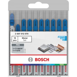 BOSCH Zestaw brzeszczotów do wyrzynarki do metalu, 10 szt. 2607012070