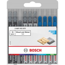BOSCH Zestaw podstawowy brzeszczotów do wyrzynarek Wood and Metal, 10 szt. 2607012071