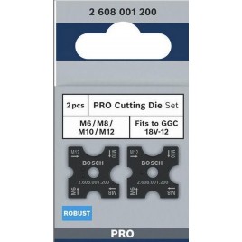 BOSCH Zestaw wykrojników PRO, M6, M8, M10, M12 2608001200