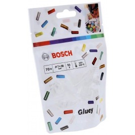 BOSCH Wkłady kleju topliwego do Gluey, przezroczyste 2608002004