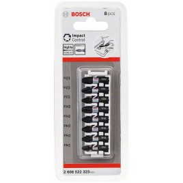 BOSCH 8-częściowy zestaw końcówek wkręcających Impact Control 2608522323