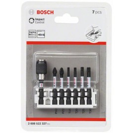 BOSCH 7-częściowy zestaw końcówek wkręcających Impact Control 2608522327