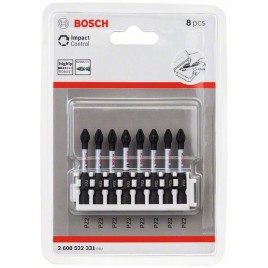 BOSCH 8-częściowy zestaw końcówek wkręcających Impact Control 2608522331