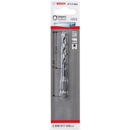 BOSCH Wiertło spiralne HSS 5,0 mm, z chwytem sześciokątnym 2608577056