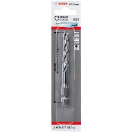 BOSCH Wiertło spiralne HSS 5,5 mm, z chwytem sześciokątnym 2608577057