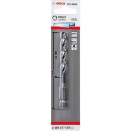 BOSCH Wiertło spiralne HSS 6,5 mm, z chwytem sześciokątnym 2608577059