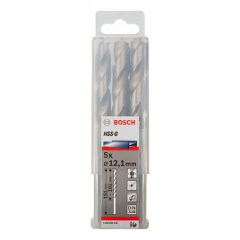 BOSCH Wiertła do metalu HSS-G, DIN 338, 12,1 x 101 x 151 mm 2608585538