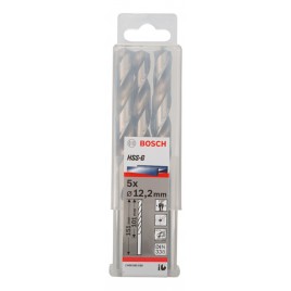 BOSCH Wiertła do metalu HSS-G, DIN 338, 12,2 x 101 x 151 mm 2608585539