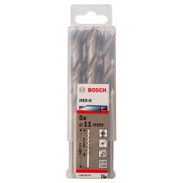 BOSCH Wiertła do metalu HSS-G, DIN 338, 11 x 94 x 142 mm 2608595079