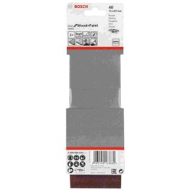 BOSCH 3-częściowy zestaw taśm szlifierskich X440, 75 x 457 mm, 40 2608606032