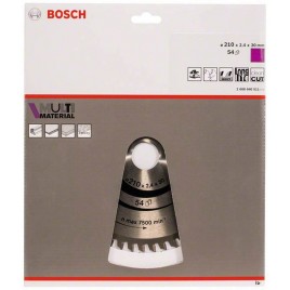 BOSCH Tarcza pilarska Multi Material, 210 x 30 x 2,4 mm; 54 2608640511