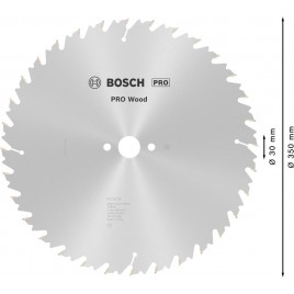 BOSCH Tarcza pilarska PRO Wood cordless 350 x 30 x 3,5 mm, 32 2608640683