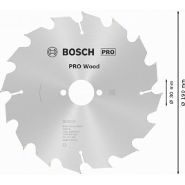 BOSCH Tarcza do pilarki tarczowej PRO Wood, 190 x 30mm 16z, 2608641184