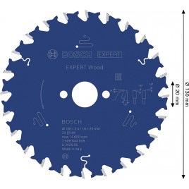 BOSCH Tarcza pilarska EXPERT Wood, 130 × 2,4 / 1,6 × 20 mm, T24 2608644006