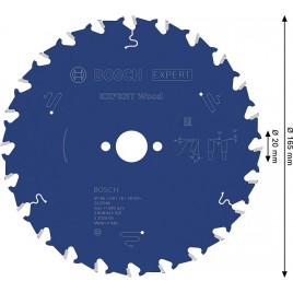 BOSCH Tarcza pilarska Expert for Wood 165 × 2,6/1,6 × 20 mm, T24 2608644022