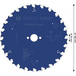 BOSCH Tarcza pilarska Expert for Wood 180 × 2,6/1,6 × 20 mm, T24 2608644029