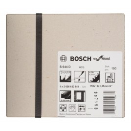 BOSCH Brzeszczot do piły szablastej S 644 D Top for Wood, 100 Szt. 2608650551