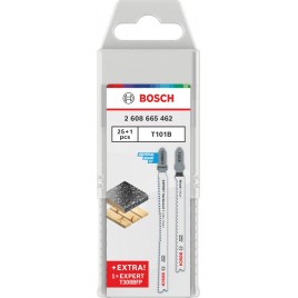 BOSCH Brzeszczoty do wyrzynarki T101B oraz EXPERT Hardwood T308BFP, 26 szt. 2608665462