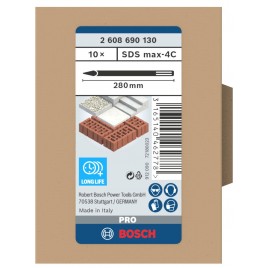 BOSCH Zestaw szpicaków PRO SDS max-4C, 280 mm, 10 szt. 2608690130