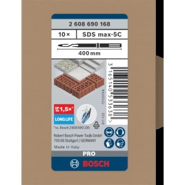 BOSCH Zestaw szpicaków PRO SDS max-5C 400 mm, 10 szt. 2608690168