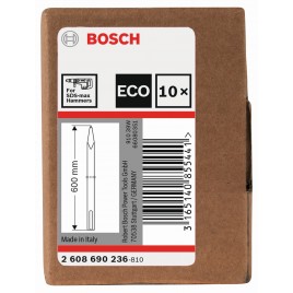 BOSCH 10-częściowy zestaw szpicaków SDS max, 600 mm 2608690236
