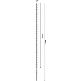 BOSCH Wiertło PRO SDS max-4, 22 × 800 × 920 mm 2608706851