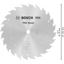 BOSCH Tarcza pilarska PRO Wood cordless Circular Saw Blade 150x10x1,6/1,0x24T 2608837673