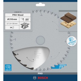 BOSCH Tarcza pilarska PRO Wood cordless 210x30x1,7/1,2x24T 2608837713