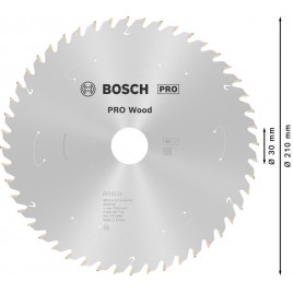 BOSCH Tarcza pilarska PRO Wood cordless 210x30x1,7/1,2x48T 2608837714