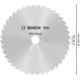 BOSCH Tarcza pilarska PRO Wood cordless 254x30x2,2/1,6x40T 2608837734