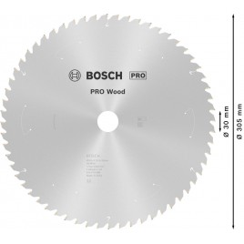 BOSCH Tarcza pilarska PRO Wood cordless 305x30x2,2/1,6x96T 2608837744