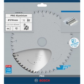 BOSCH PRO Aluminium cordless Circular Saw Blade 216 × 2,2 × 30 mm 2608837776