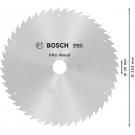 BOSCH Tarcza pilarska PRO Wood cordless 254X2.2/1.6X30X48T 2608842239