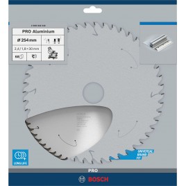 BOSCH PRO Aluminium cordless Circular Saw Blade 254 × 2,4 × 30 mm 2608842242