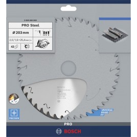 BOSCH Tarcza pilarska PRO Steel corded, 203 × 2 × 25,4 mm 2608846860