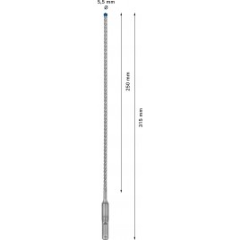 BOSCH Wiertła udarowe EXPERT SDS plus-7X 5,5 x 250 x 315 mm 2608900069