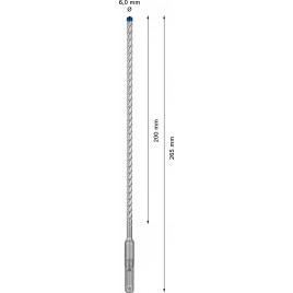 BOSCH Wiertła udarowe EXPERT SDS plus-7X 6 x 200 x 265 mm 2608900074