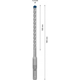 BOSCH Wiertło udarowe EXPERT SDS plus-7X 7 x 100 x 165 mm 2608900084