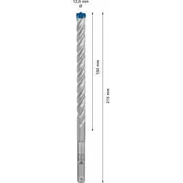 BOSCH Wiertła udarowe EXPERT SDS plus-7X 12 x 150 x 215 mm 2608900109