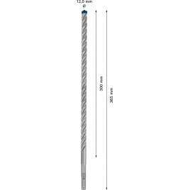 BOSCH Wiertła udarowe EXPERT SDS plus-7X 12 x 300 x 365 mm 2608900112