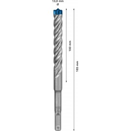 BOSCH Wiertła udarowe EXPERT SDS plus-7X 13 x 100 x 165 mm 2608900116