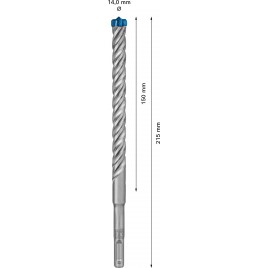 BOSCH Wiertła udarowe EXPERT SDS plus-7X 14 x 150 x 215 mm 2608900120