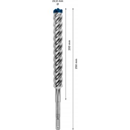 BOSCH Wiertła udarowe EXPERT SDS plus-7X 22 x 200 x 250 mm 2608900146