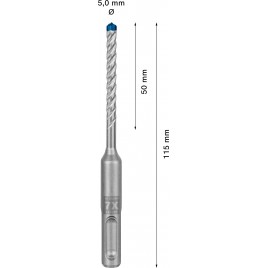 BOSCH Wiertło udarowe EXPERT SDS plus-7X 5 x 50 x 115 mm, 30 szt. 2608900178