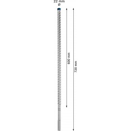 BOSCH Wiertło udarowe EXPERT SDS max-8X 22 x 600 x 720 mm 2608900235