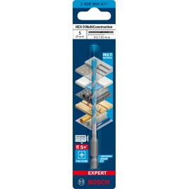 BOSCH Wiertła wielozadaniowe EXPERT HEX-9 MultiConstruction 5 x 50 x 100 mm 2608900571