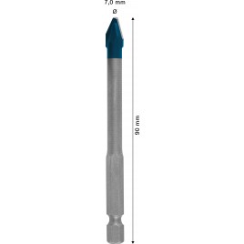 BOSCH Wiertło EXPERT HEX-9 HardCeramic 7 x 90 mm 2608900591