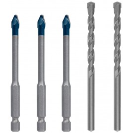 BOSCH Zestaw mieszany wierteł EXPERT HEX-9 HardCeramic 6 mm, 5 szt. 2608900596