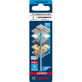 BOSCH Wiertło EXPERT CYL-9 MultiConstruction 3 x 40 x 70 mm 2608900600